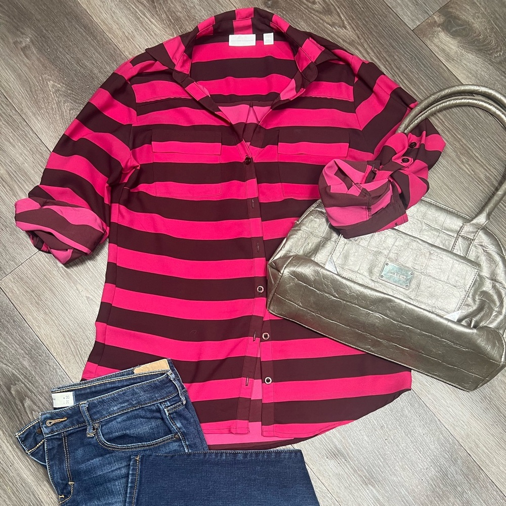 NY & Co button blouse